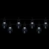 Guirlande Guinguette LED 8M 10pcs 3W IP65 - Câble Noir - Blanc Froid 6000K - 8000K - SILAMP