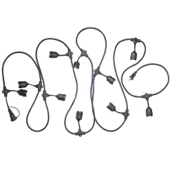Guirlande Guinguette LED 10M IP44 pour 10 ampoules E27 (non fournies) - SILAMP