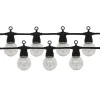 Guirlande Guinguette LED 13M 20pcs 6W IP65 Monocouleur - Câble Noir - Blanc Froid 6000K - 8000K - SILAMP
