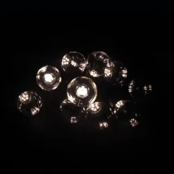 Guirlande Guinguette LED 8M 10pcs 3W IP65 Blanc Chaud - Câble Blanc - SILAMP