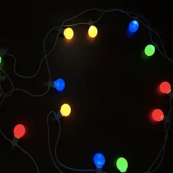 Guirlande Guinguette LED 13M 20pcs 6W IP65 Multicolore - Câble Blanc - SILAMP