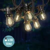 Guirlande Guinguette 10M Filament LED 10 Bulbes
