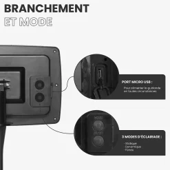 Guirlande Guinguette Solaire 10M Transparente + 3M de Rallonge