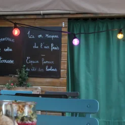 Guirlande guinguette Tradition filament - prolongeable - Chromex