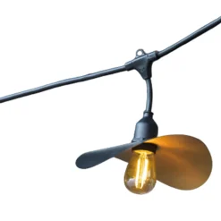 Guirlande Hat light Lumisky IP44 1000lm E27 noir 6m