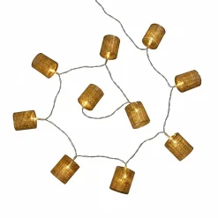 Guirlande interieur tube strass or 10Led