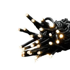 Guirlande électrique 80 Led blanc chaud 3m fil vert