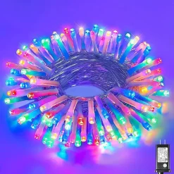Guirlande électrique 80 Led multicouleur 3 m fil transparent