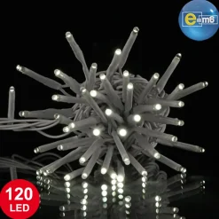 Guirlande électrique exterieur 120 Led blanc 12m