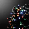 Guirlande électrique exterieur 180 Led multicouleur 20m fil noir
