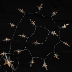Guirlande électrique exterieur 40 etoiles filantes blanc chaud