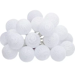 Guirlande LED 20 boules - blanc L435 cm - Atmosphera