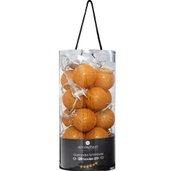 Guirlande LED 20 boules - jaune ocre L435 cm - Atmosphera