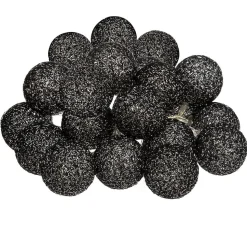 Guirlande LED 20 boules - noir L435 cm - Atmosphera