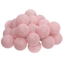 Guirlande LED 20 boules - rose L435 cm - Atmosphera