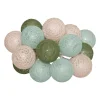 Guirlande LED à piles 16 boules- Vert- Atmosphera