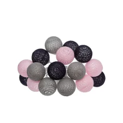 Guirlande LED à piles 16 boules- Multicolore- Atmosphera