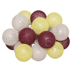 Guirlande LED à piles 16 boules- Multicolore- Atmosphera