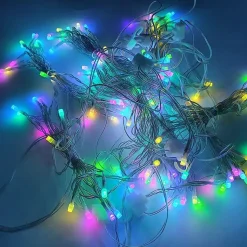 Guirlande LED Connectée Rideau Multicolore 220V 3M IP44 180 LED (+transfo) - SILAMP