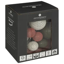 Guirlande LED en coton L340cm - Atmosphera