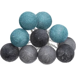 Guirlande Led pile 10 boules Winter D6 - Atmosphera