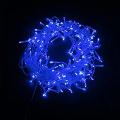 Guirlande LED Rideaux 320LED 220V 3m IP44 8 modes - Bleu - SILAMP