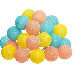 Guirlande Led Secteur 20 Boules Assortiments D 6 Box- Multicolore- Atmosphera