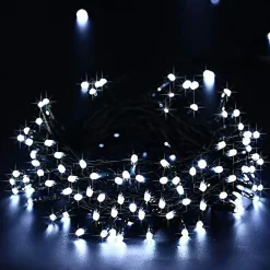 Guirlande LED 220V 18M 180LED IP44, 8 Modes - Blanc Froid - SILAMP