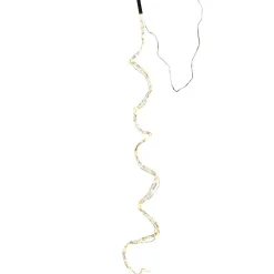 Guirlande luminaire argent avec 200 led blanches L2m