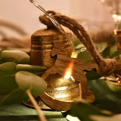 Guirlande lumineuse 10 chevaux en bois - à piles - Chromex