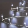 Guirlande lumineuse 200 led 20m avec timer extérieur blanc froid fil transparent - feeric lights & christmas