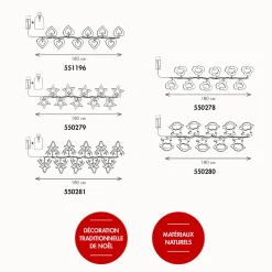 Guirlande lumineuse coeur en bois - Chromex