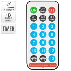 Guirlande lumineuse de noël solaire ECD Germany 16m 800 led blanc chaud étanche avec télécommande