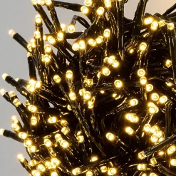 Guirlande lumineuse de noël solaire ECD Germany 11m 560 led blanc chaud étanche avec télécommande