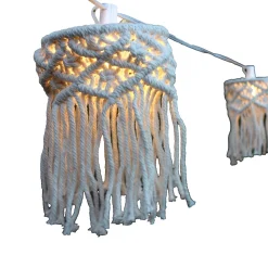 Guirlande lumineuse d'extérieur LED intégrée à énergie solaire rechargeable Mykonos blanc IP44 350lm L.8m Newgarden