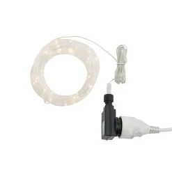 Guirlande lumineuse en plastique blanc 5m