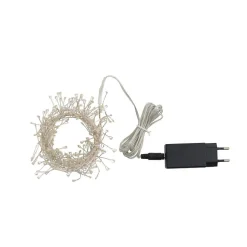 Guirlande lumineuse en plastique blanc 2m