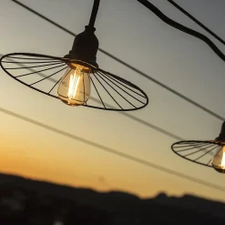 Guirlande lumineuse extérieur connectable 10 LED IP64 E27 L.6 M Lumisky Chic cage Light