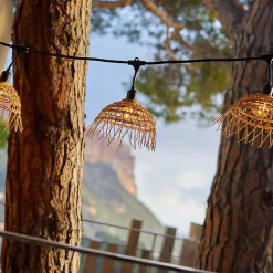 Guirlande lumineuse extérieur en polyrotin connectable 10 LED IP64 E27 L.6M Lumisky Hawaii Light