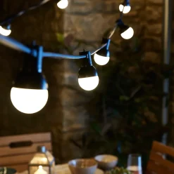 Guirlande lumineuse extérieure à LED IP44 blanc chaud 10 m GoodHome Barnaby