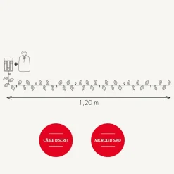 Guirlande lumineuse feuilles d'or - Chromex