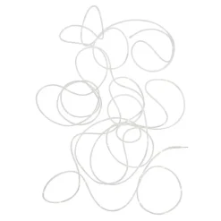 Guirlande lumineuse fil en Plastique Blanc 18x18x6cm