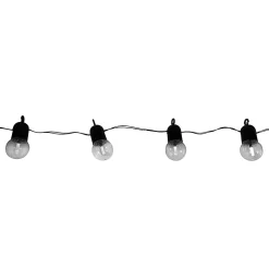 Guirlande lumineuse guinguette solaire 30 LED Noir