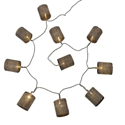 Guirlande Lumineuse Intérieure Tube Strass Argent 10 LED