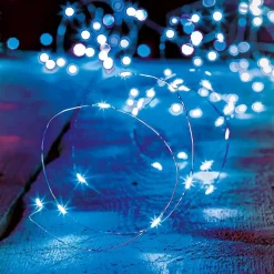 Guirlande lumineuse intérieur 2m bleu 20 led à piles - feeric lights & christmas