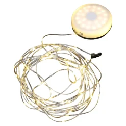 Guirlande lumineuse LED extérieur batterie USB rechargeable IP44 L.9,9 m GoodHome