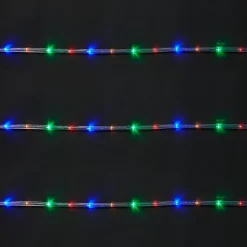 Guirlande lumineuse LED intérieure et extérieure multicolore câble noir 8 m