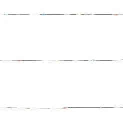 Guirlande lumineuse LED intérieure multicolore câble argenté 1,8 m