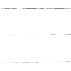 Guirlande lumineuse LED intérieure multicolore câble argenté 8 m