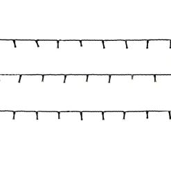 Guirlande lumineuse LED intérieure blanc froid câble vert 8 fonctions 11 m